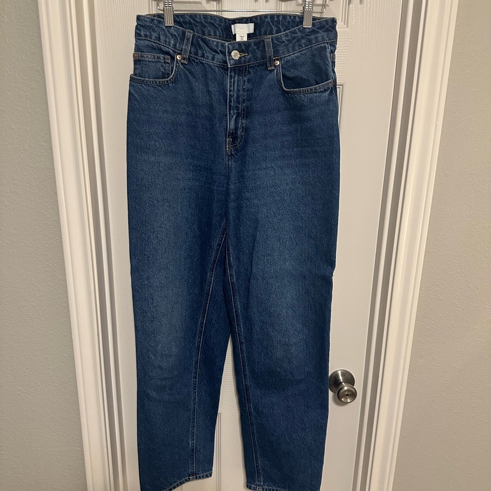 H&M Women's Straight Leg Blue Jeans